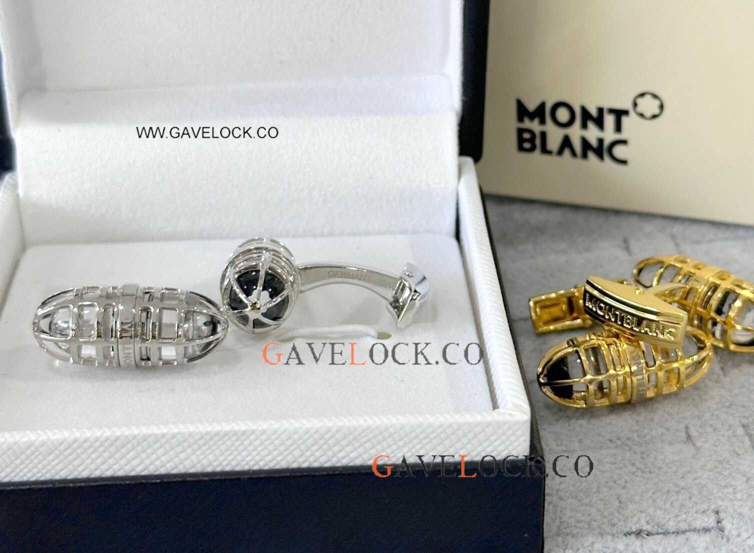 Copy Mont blanc Men Shirt Cuff links Skeleton Cufflink